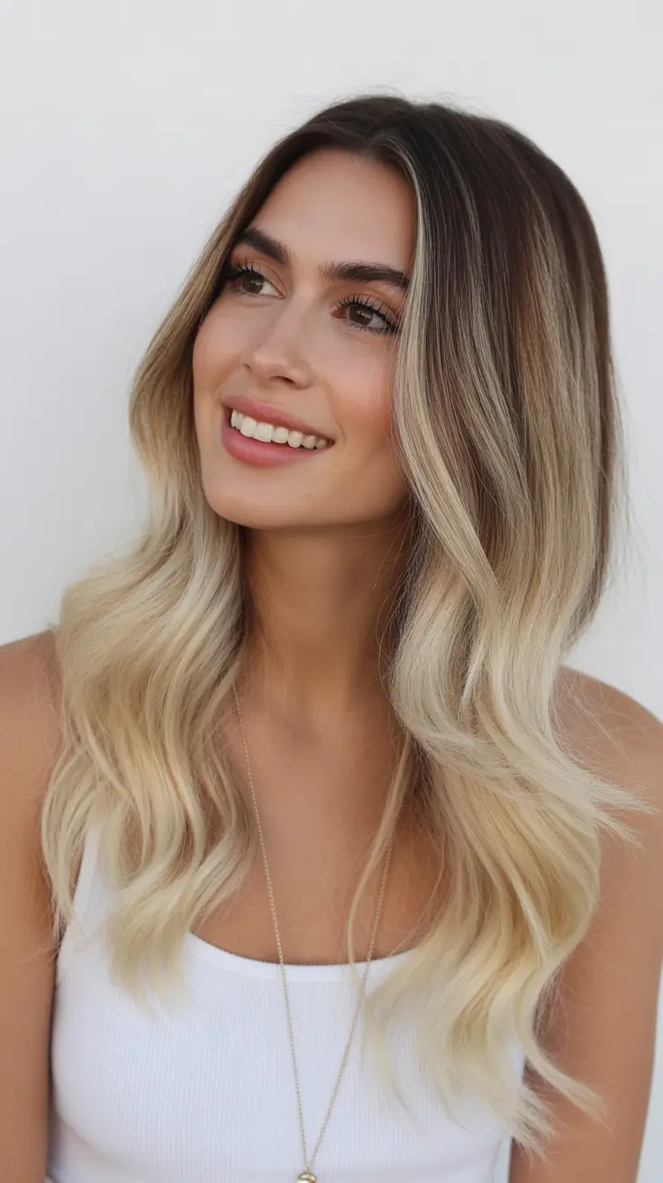 balayage hair color ideas 2026 Vanilla Glow Ends