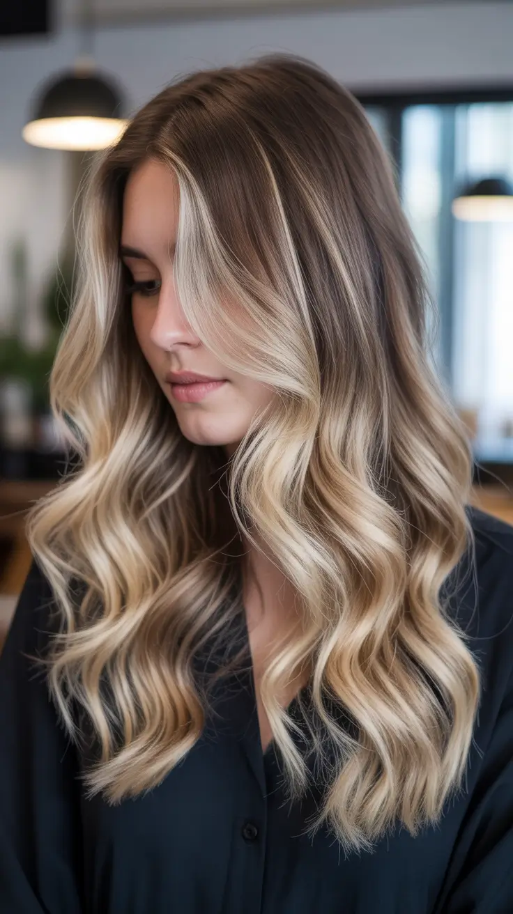 balayage hair color ideas 2026 Wheat Blonde Waves