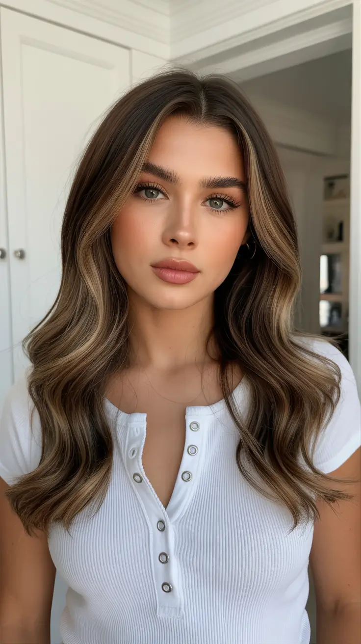 balayage hair color ideas 2026 Espresso Lights