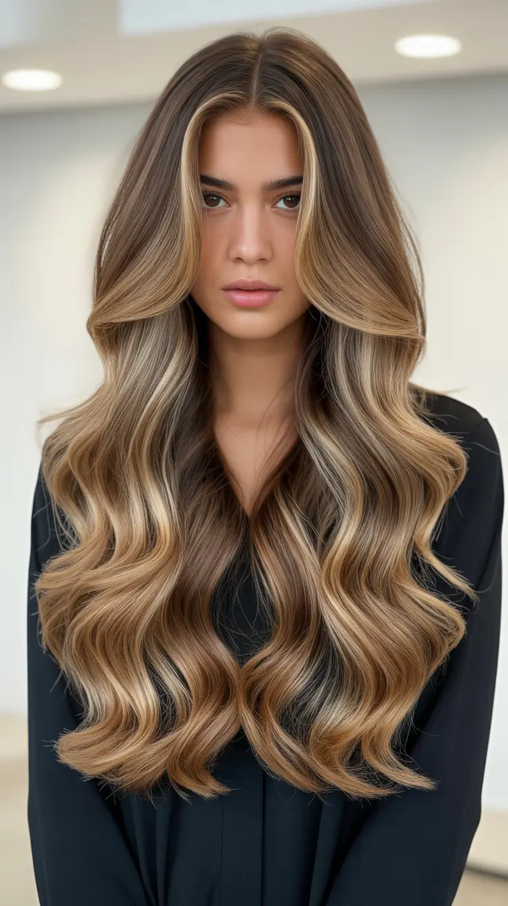 balayage hair color ideas 2026 Classic Brunette Dimension
