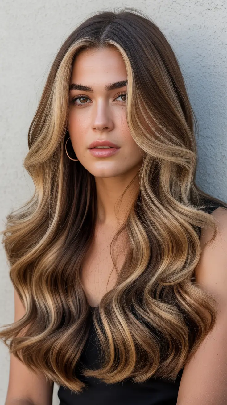 balayage hair color ideas 2026 Bronzed Balayage Glow