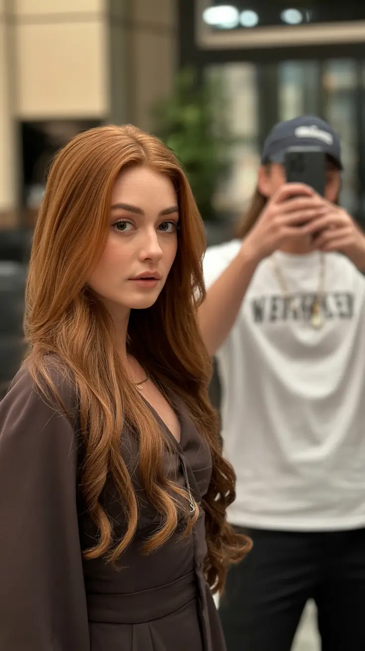 Best hair color for brown skin 2026 Copper Glow Waves