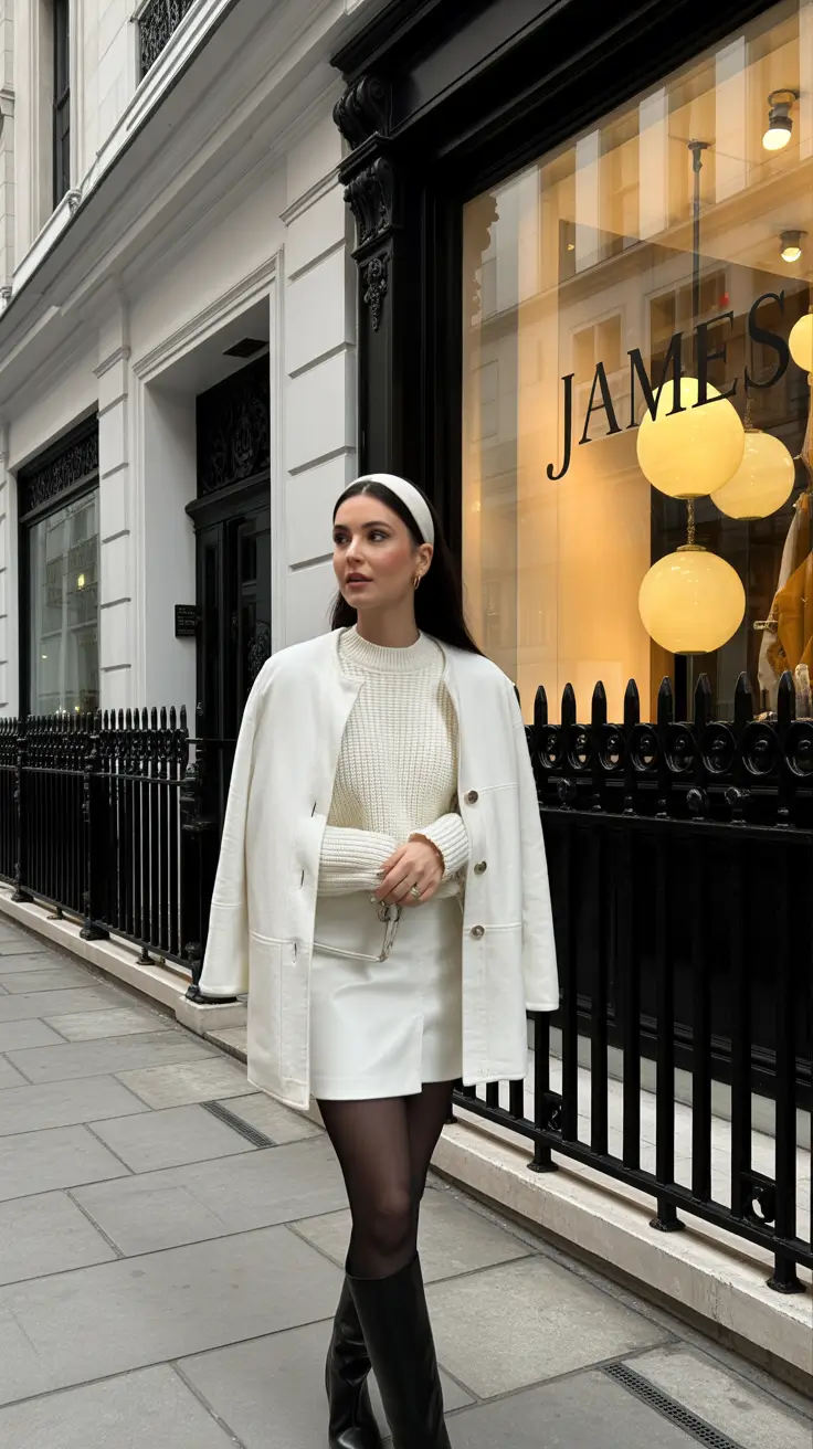 Best outfit ideas 2026 Winter Monochrome Charm