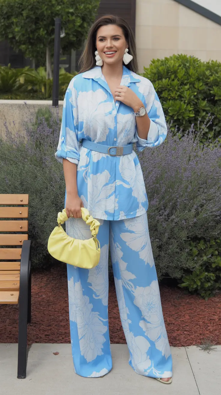vacation outfits tropical Blooming Blues