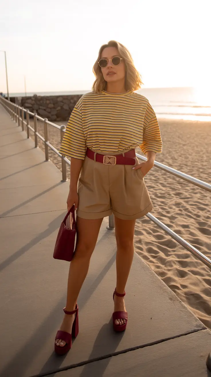 vacation outfits casual Sunset Stroll Chic