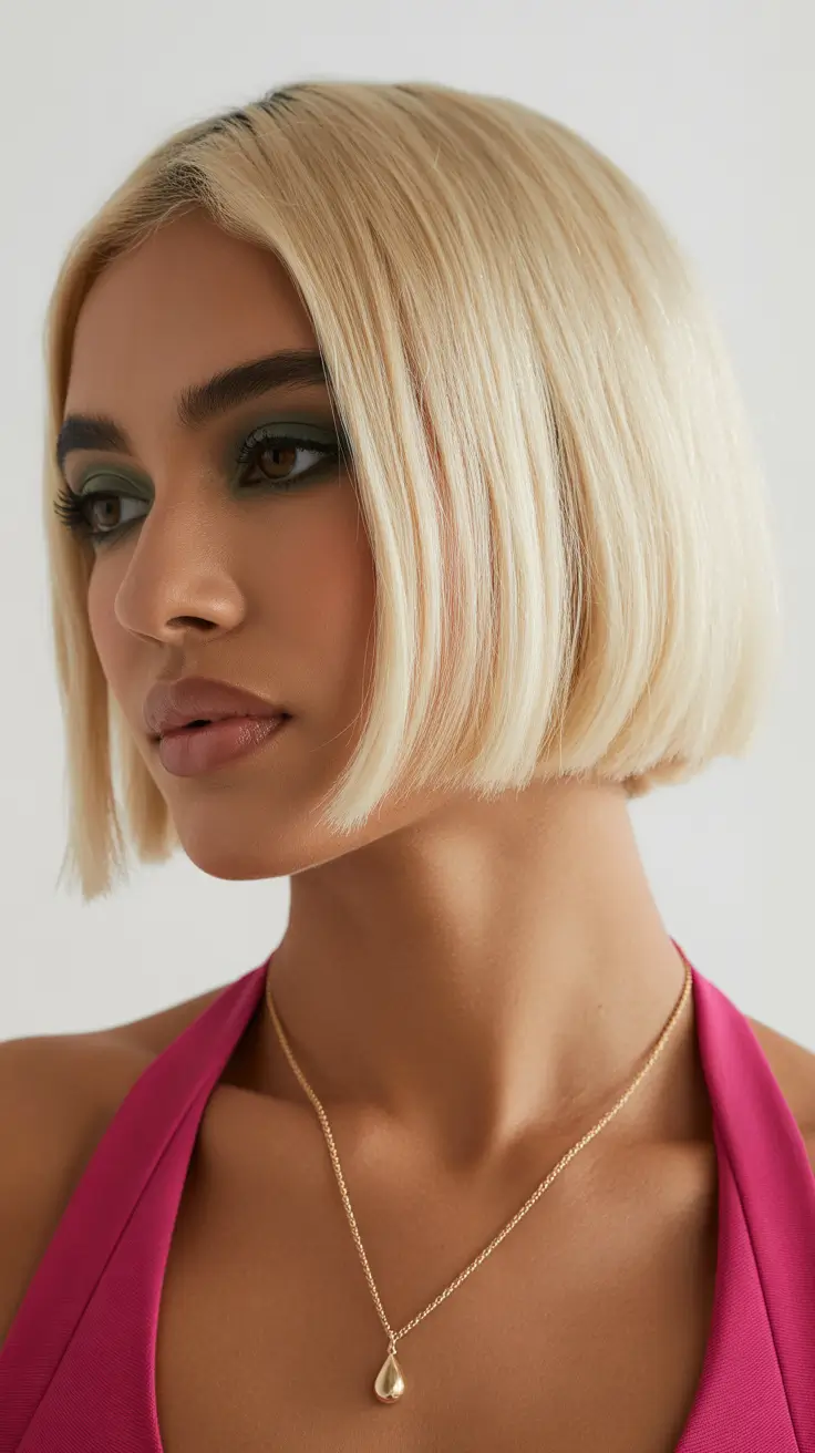 Blonde hair color 2026 - Cool Champagne Bob
