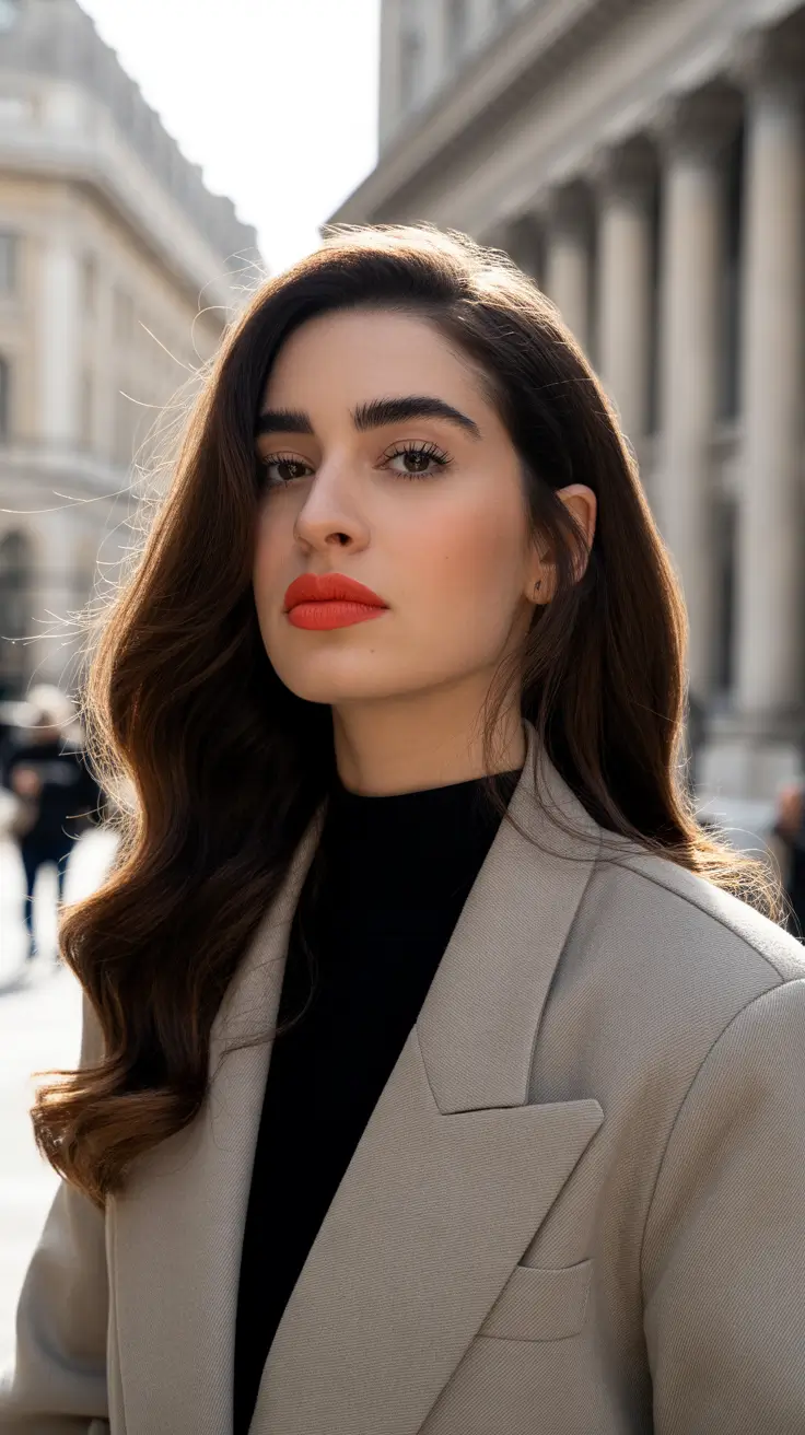 brown hair colors 2026 Soft Espresso Elegance