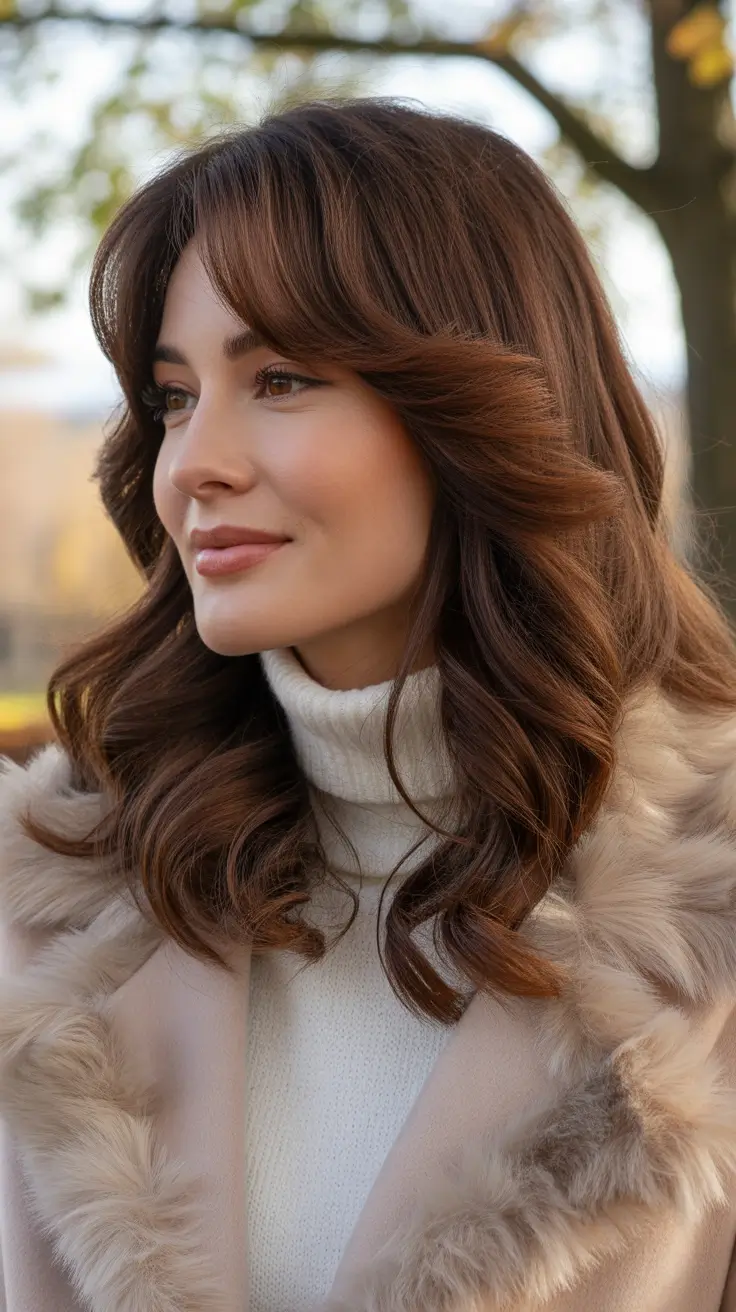 brown hair colors 2026 Soft Chocolate Swirl