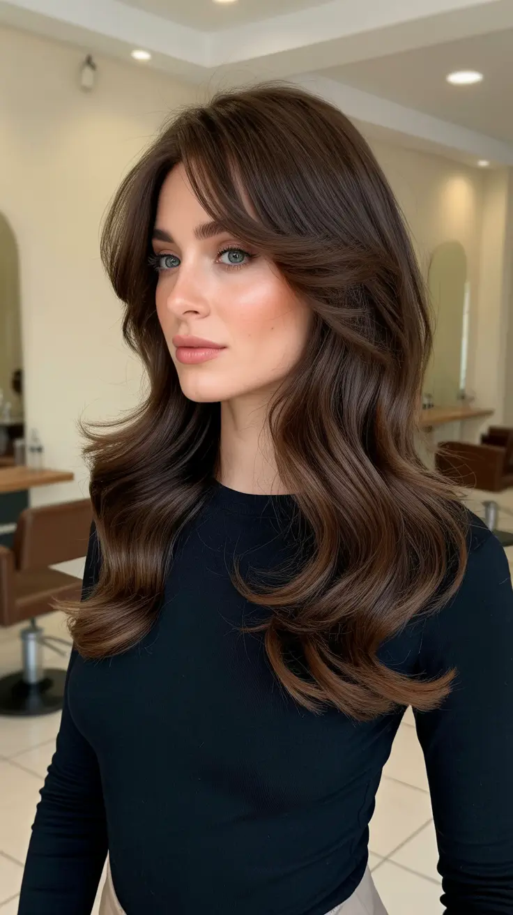 brown hair colors 2026 Classic Mocha Layers