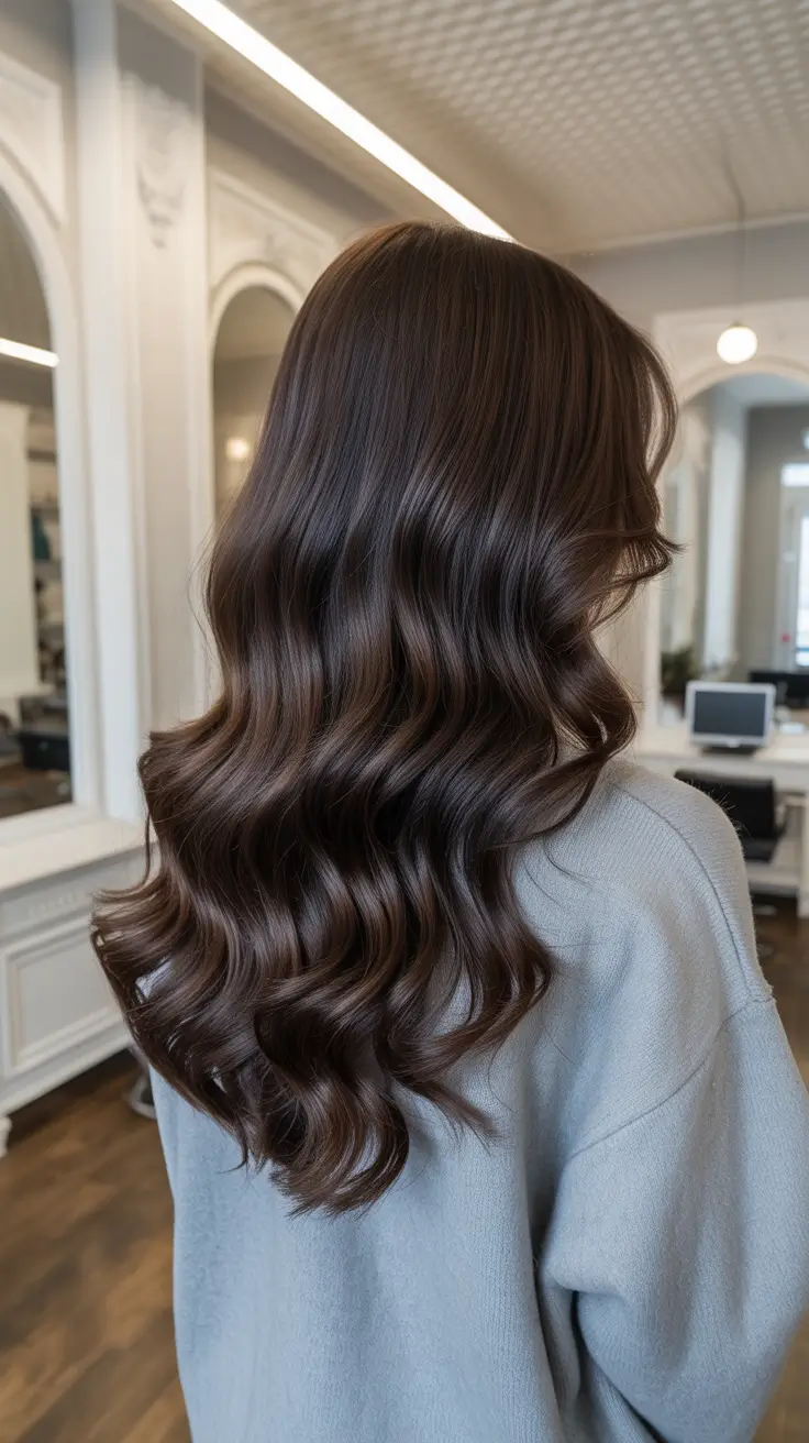 brown hair colors 2026 Espresso Velvet Shine