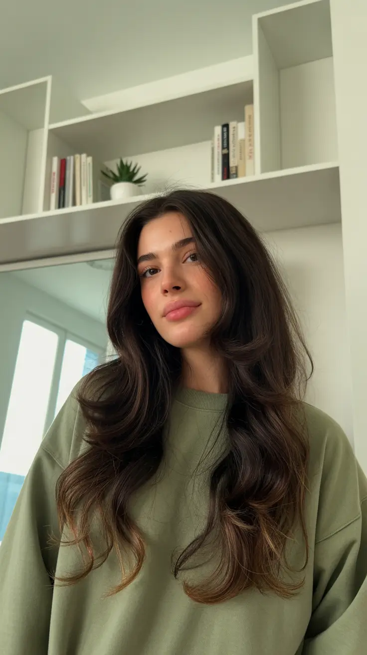 brown hair colors 2026 Honey Tea Layers