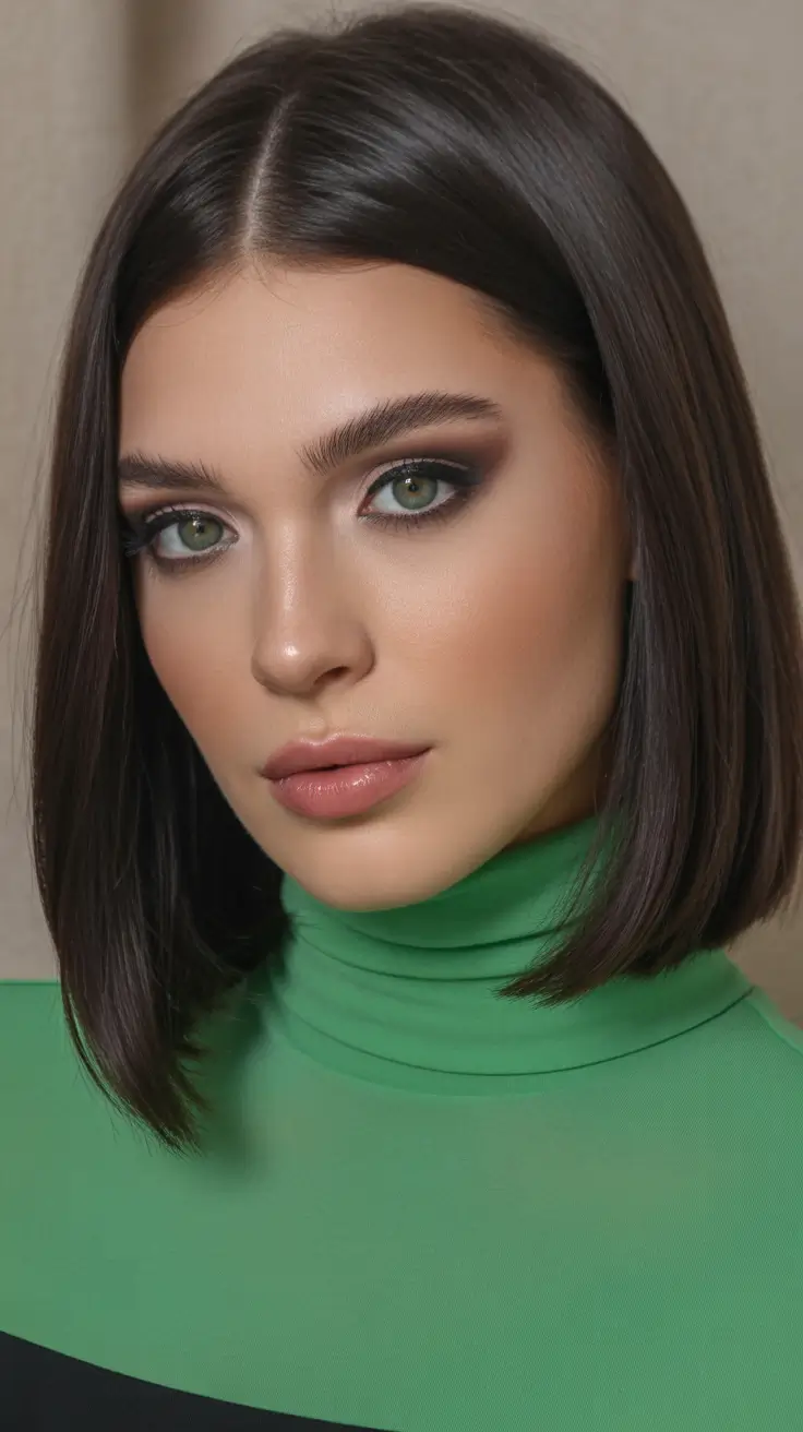 brunette hair color 2026 trends Chic Espresso Bob