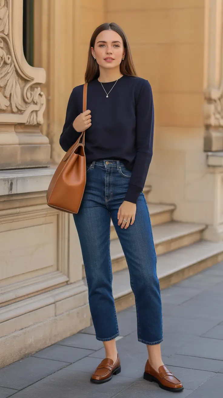 business casual outfits for women Classic Navy Ease