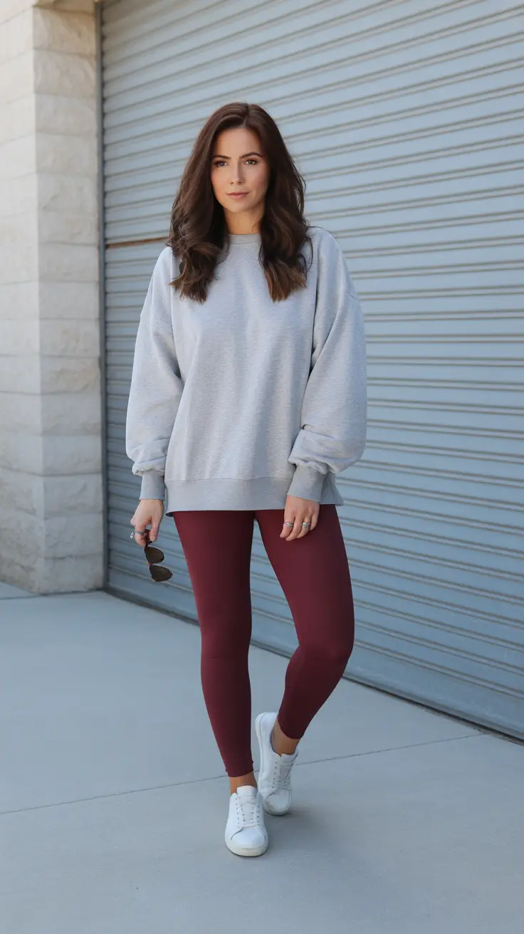 chic-legging-outfits-2026-burgundy-minimalism