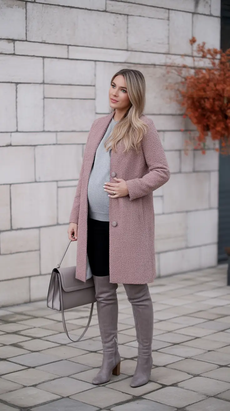 chic winter Dusty Rose Confidence