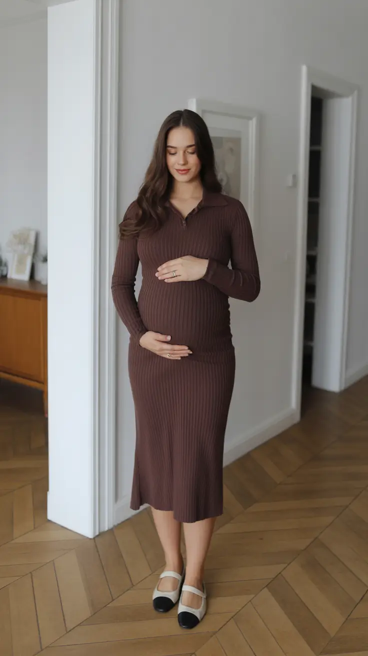 pregnancy outfits aesthetic Chocolate Serenity