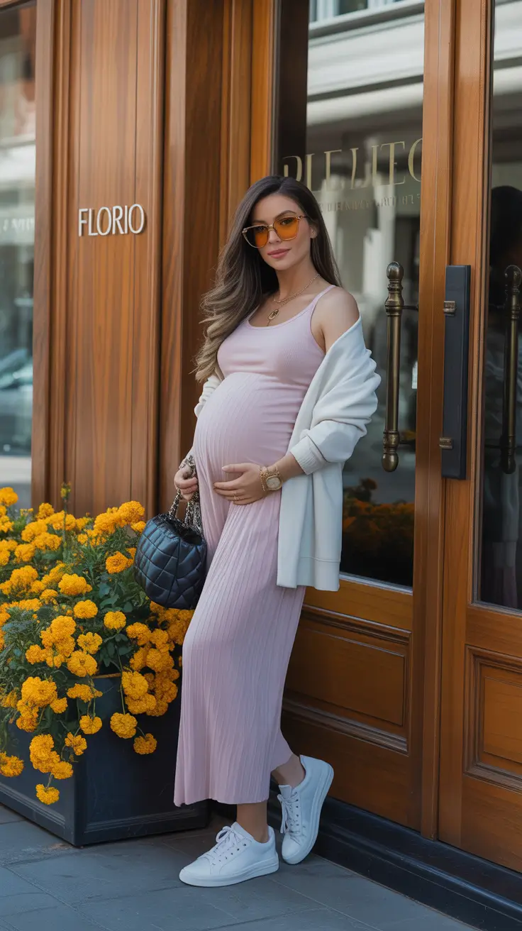 pregnancy outfits summer Soft Pink Sunshine
