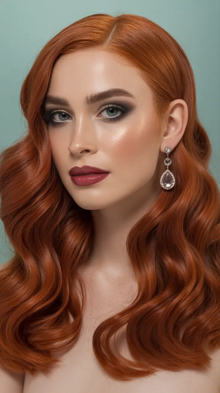 Christmas Hairstyles Trends 2025 Ginger Cinnamon Shine
