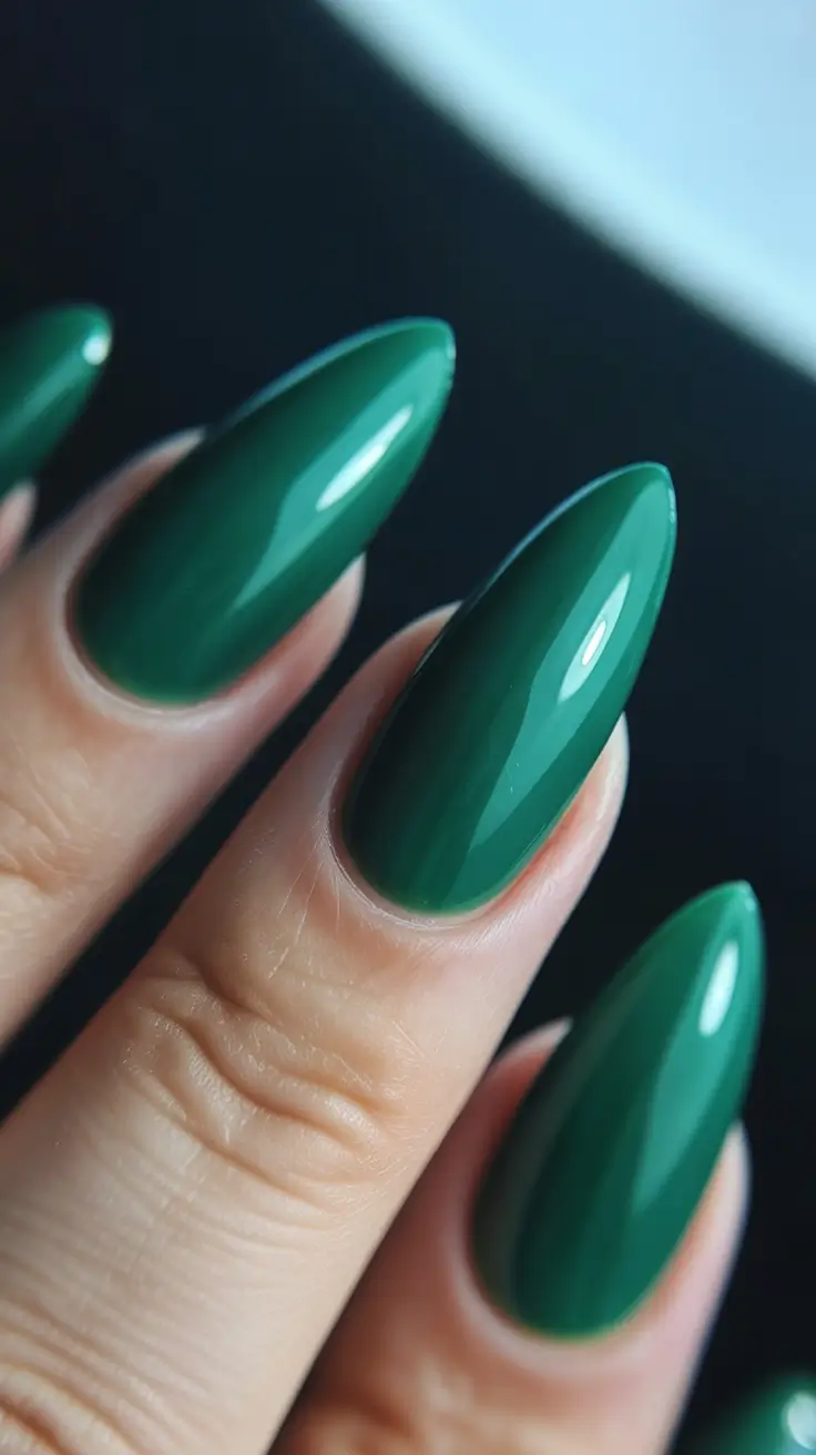 christmas nail art ideas 2025 evergreen elegance