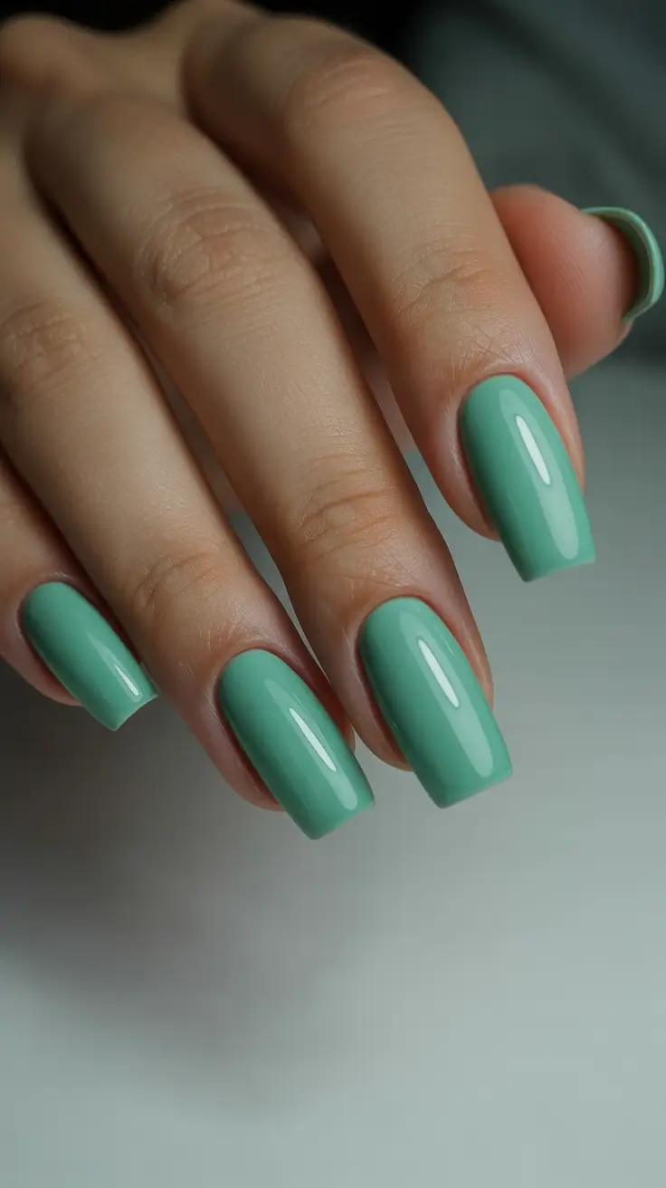 christmas nail art ideas 2025 misty mint charm