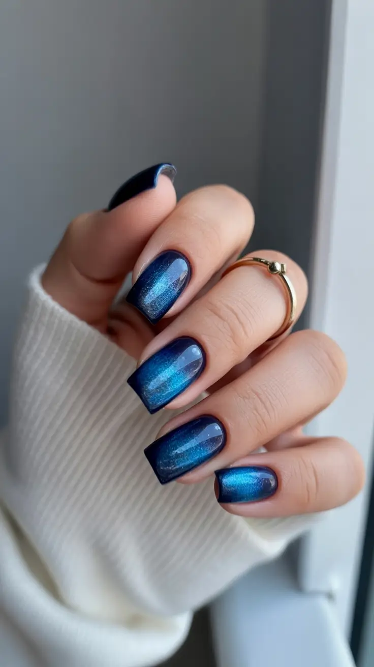 christmas nail art ideas 2025 arctic aurora