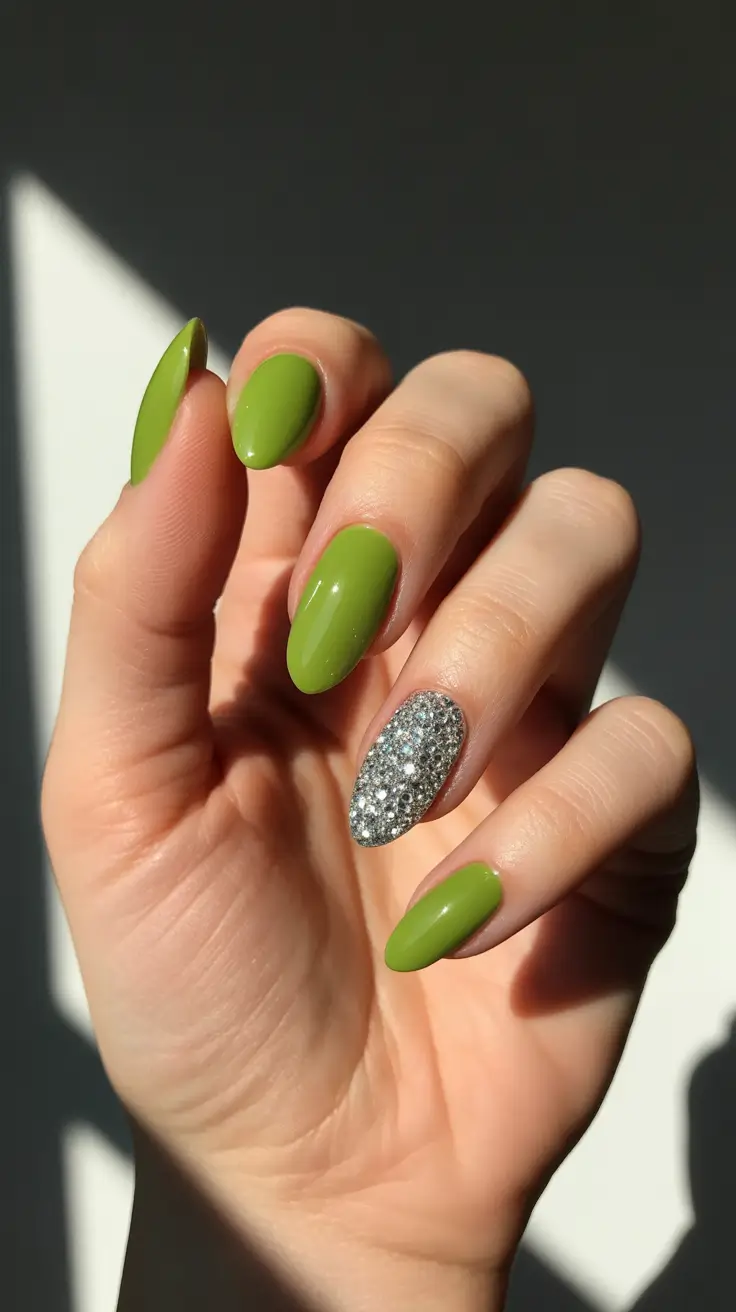 christmas nail art ideas 2025 grinch glam