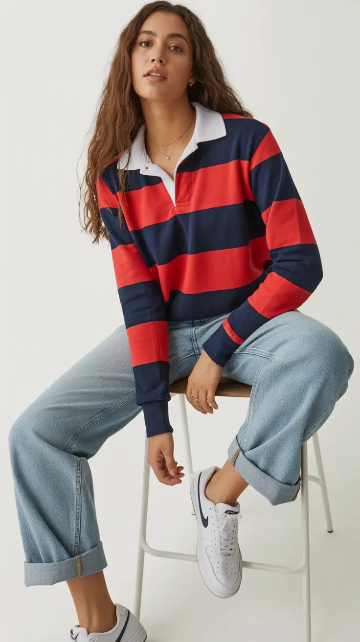 Cute everyday outfits 2026 Sporty Stripes Effortless Cool