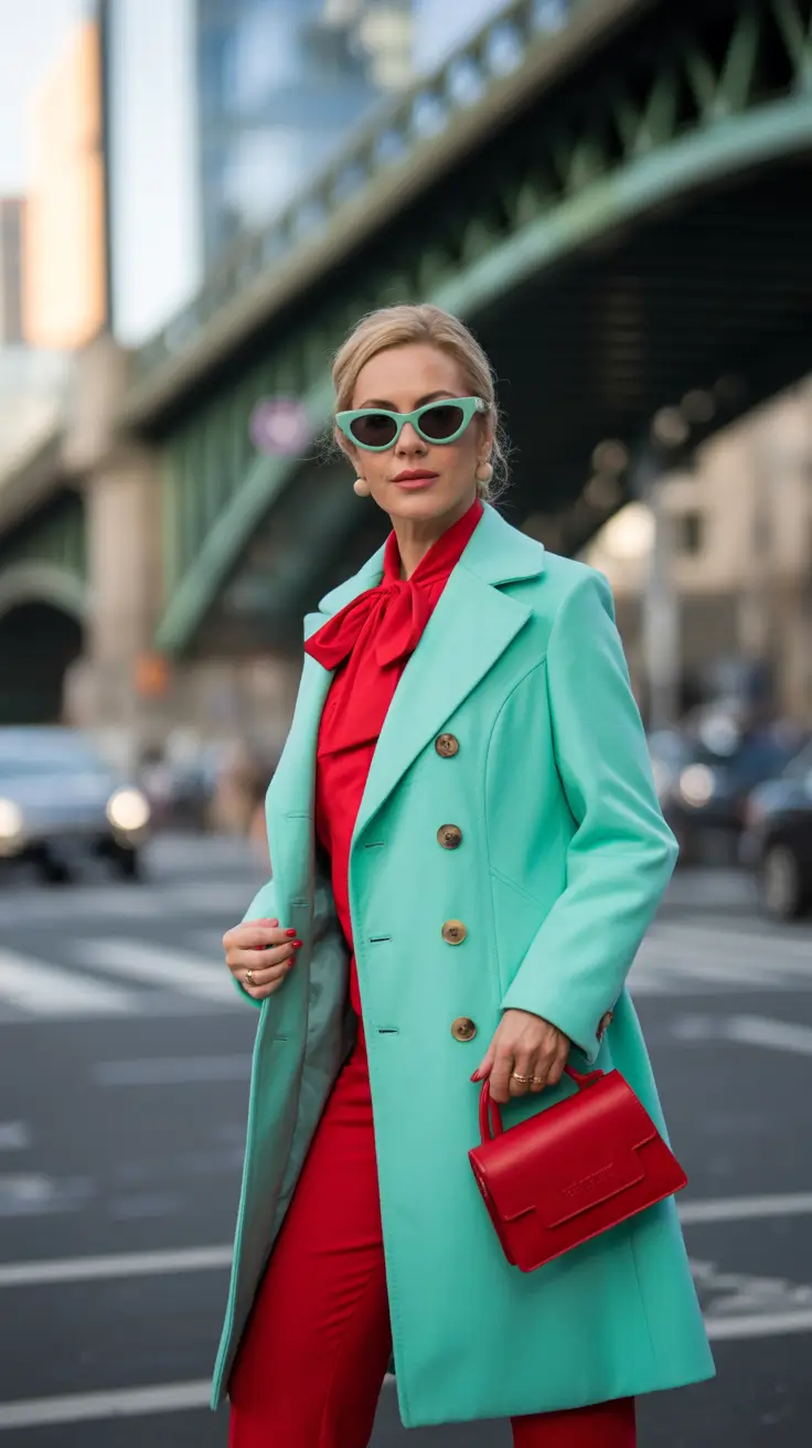 Cute everyday outfits 2026 Bold Contrast Energy