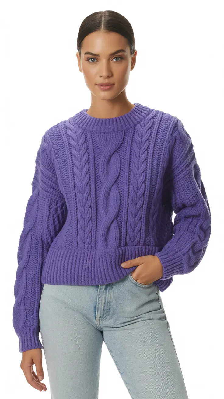 Cute sweater outfits 2026 Lavender Dream Knit