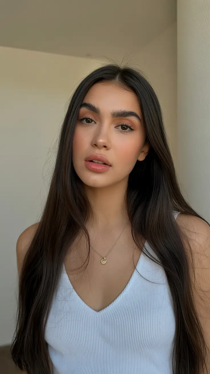 dark brown hair color 2026 Soft Espresso Flow