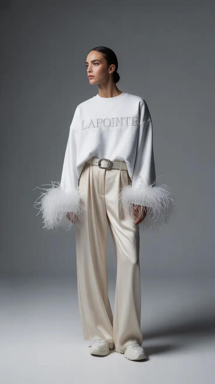 Edgy Going Out Outfits 2026 Feathered Minimalism