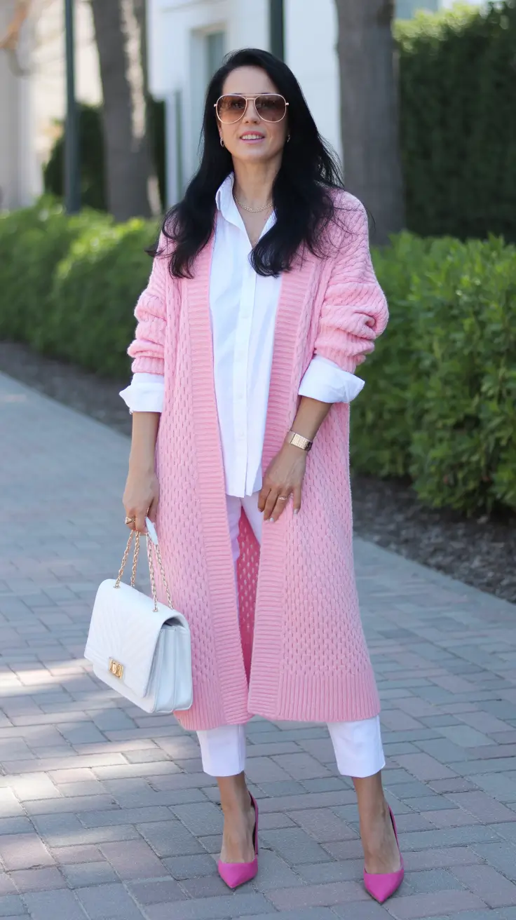 Elegant Outfits for Women Over 40 in 2026 Soft Pink Confidence