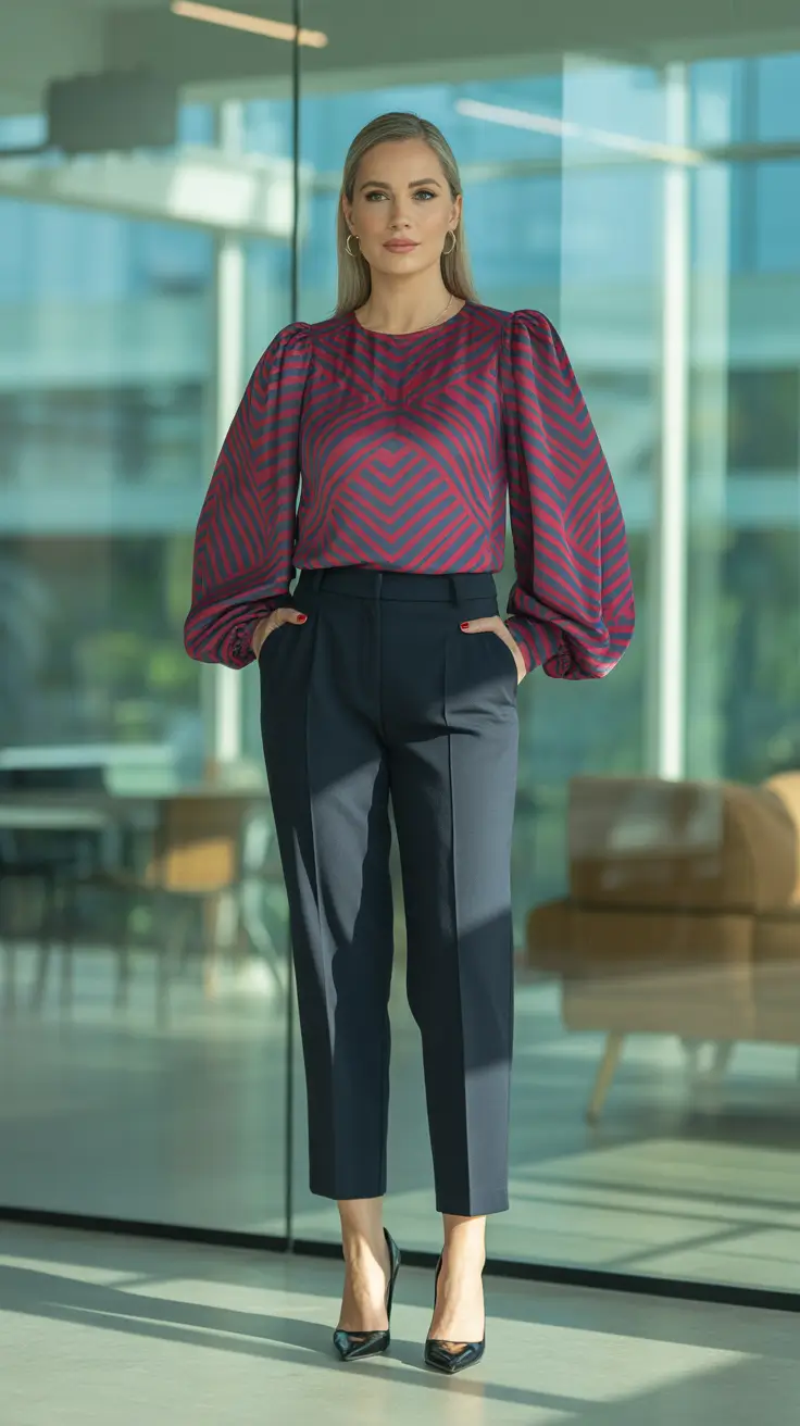 Elegant Outfits for Women Over 40 in 2026 Bold Geometry and Feminine Flair