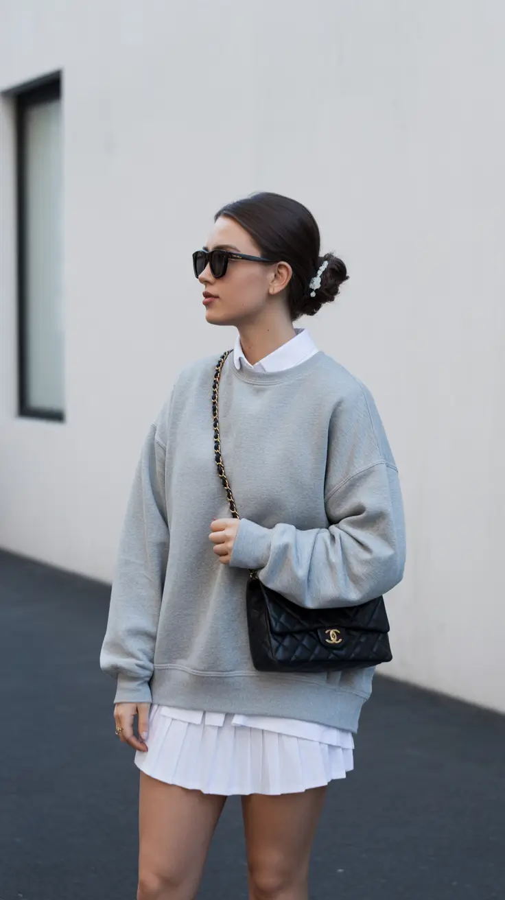 Elegant skirt outfits 2026 Sporty Chic with a Preppy Twist