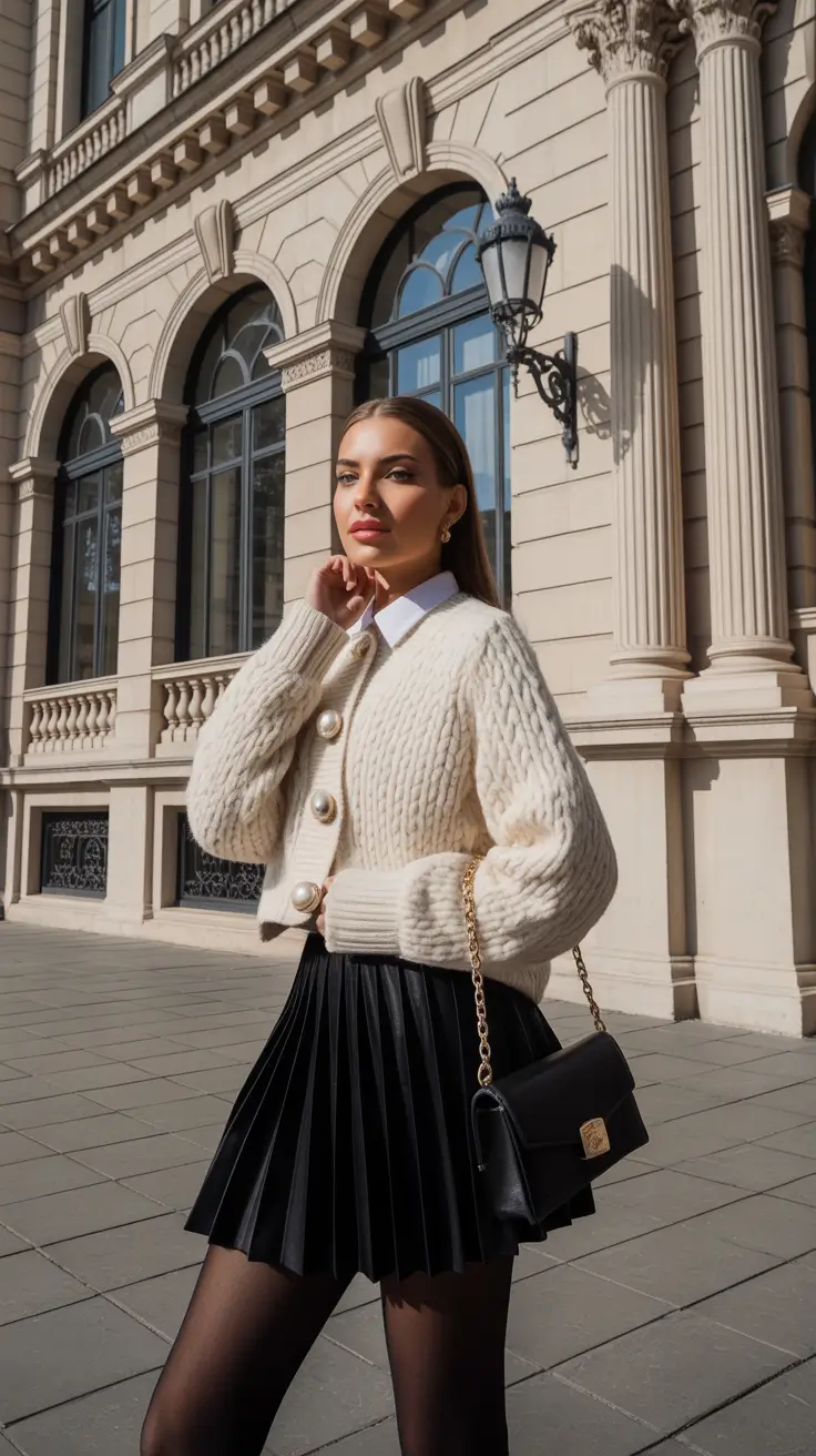 Elegant skirt outfits 2026 Soft Neutrals Strong Statements