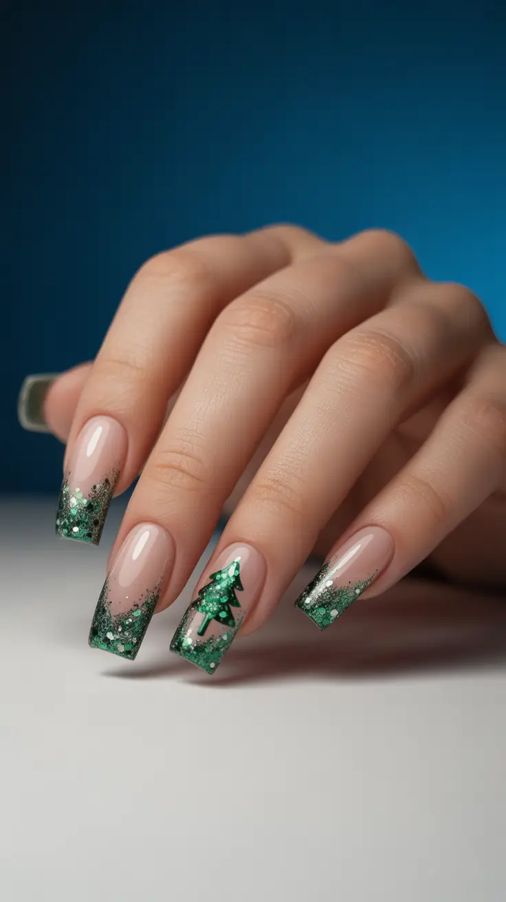 christmas nail designs Enchanted Forest Tips