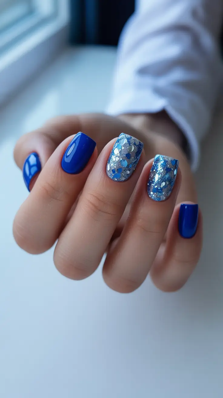 christmas nail designs Winter Ocean Spark