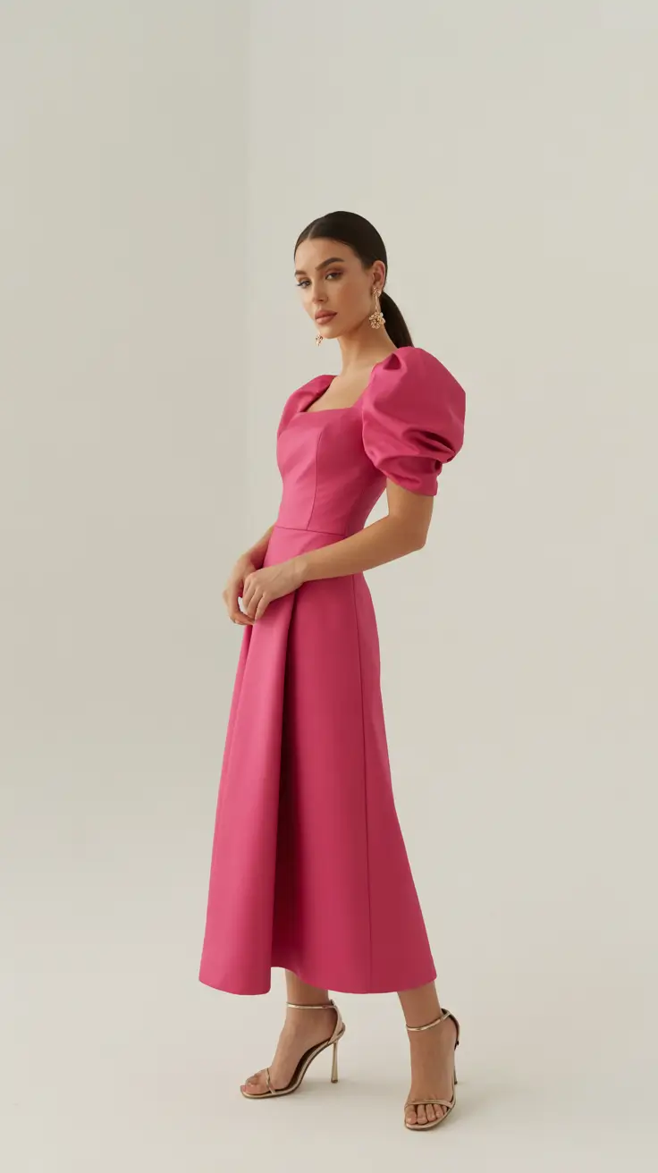 Formal wedding guest outfits 2026 Fuchsia Elegance