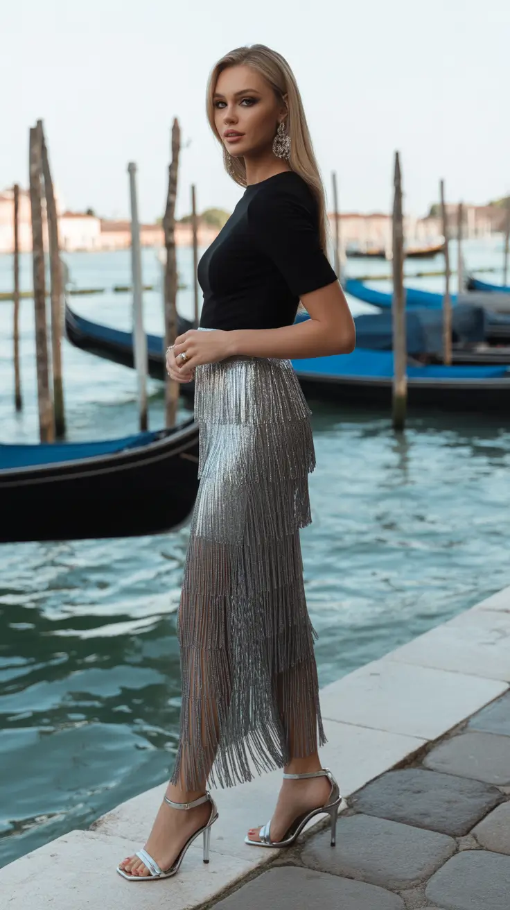 Formal wedding guest outfits 2026 Midnight Sparkle