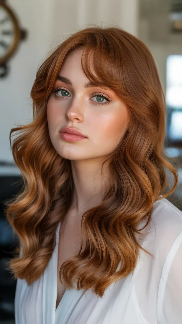 hair color ideas 2026 Copper Silk Shimmer