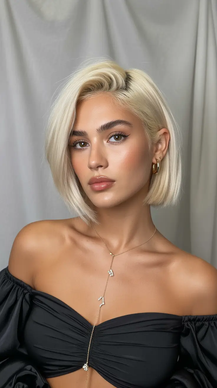 hair color ideas 2026 Platinum Confidence