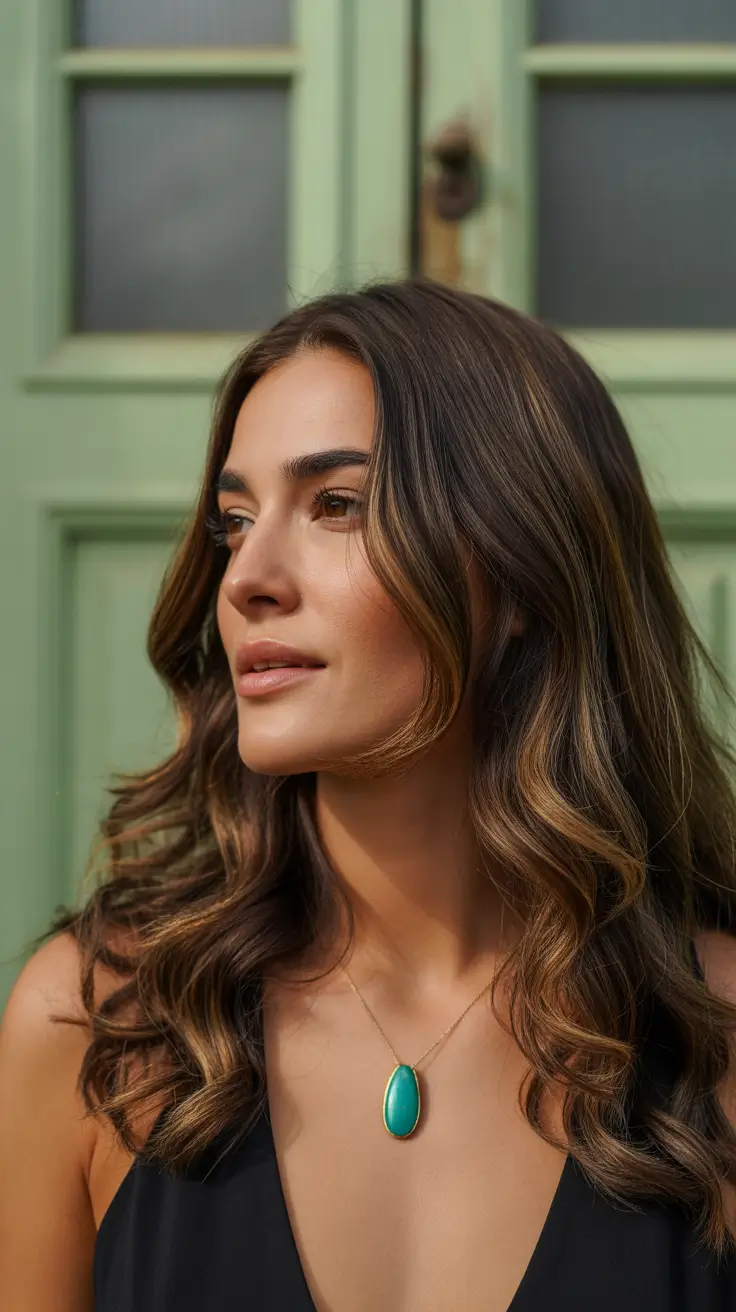 hair color ideas to look younger 2026 Golden Latte Curls