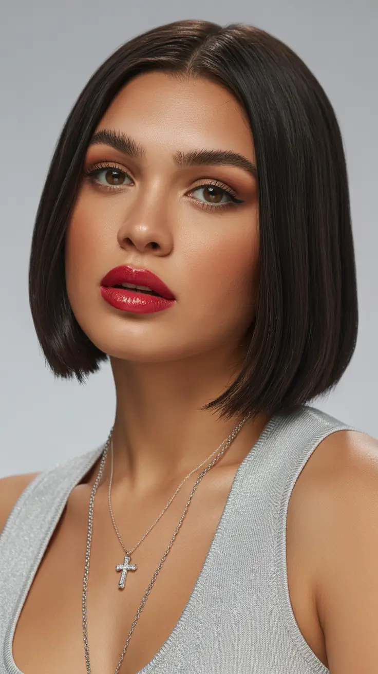 hair color ideas to look younger 2026 Deep Cocoa Bob