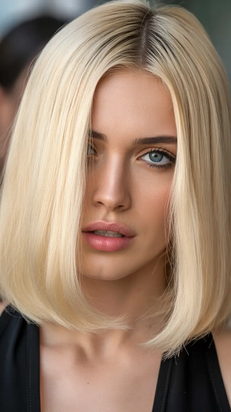 honey blonde hair color 2026 Bright Vanilla Bob