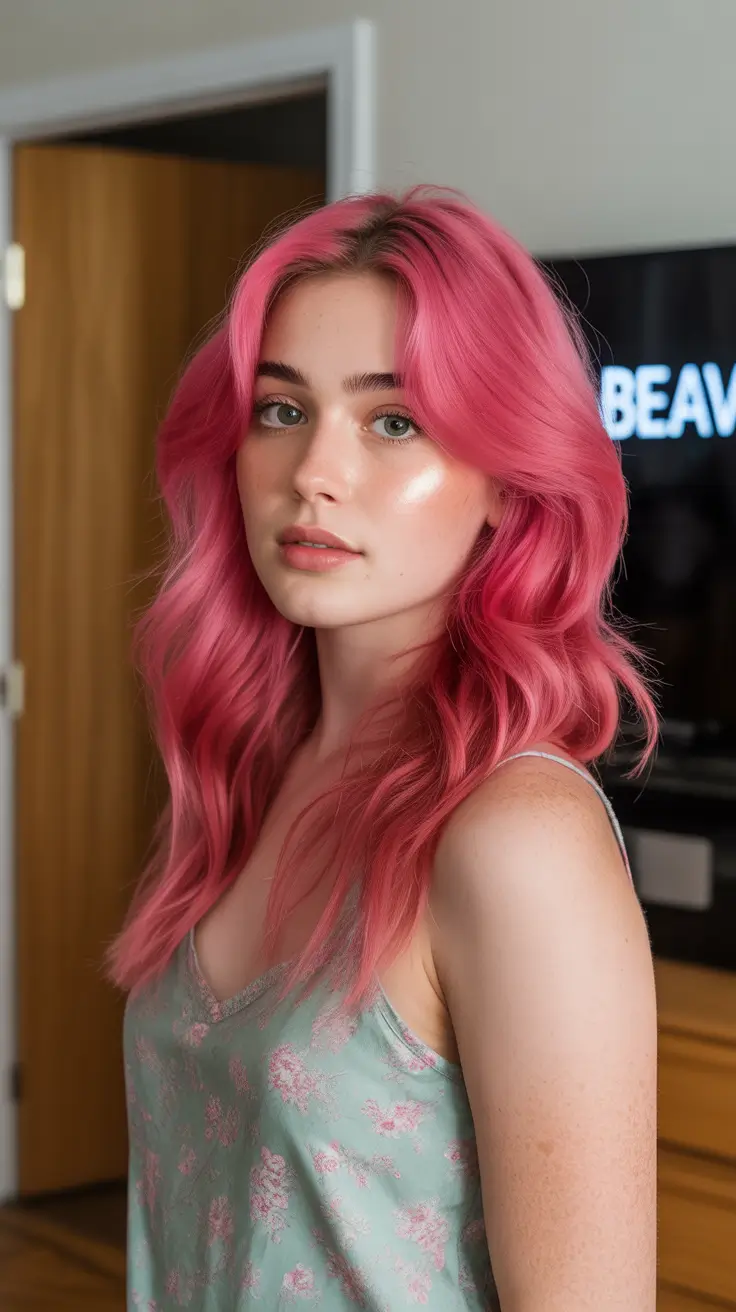 Hot pink hair color 2026 Magenta Bloom