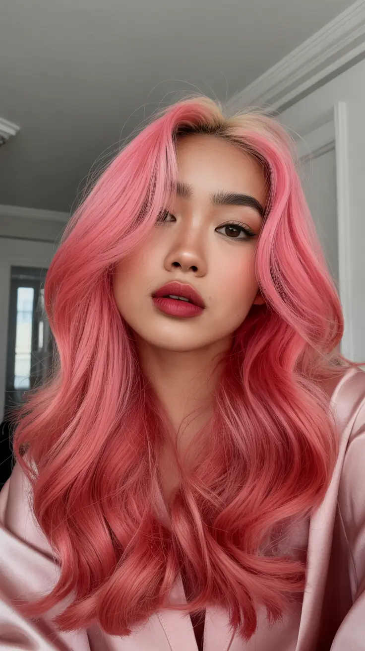 Hot pink hair color 2026 Rose Luxe Dimension