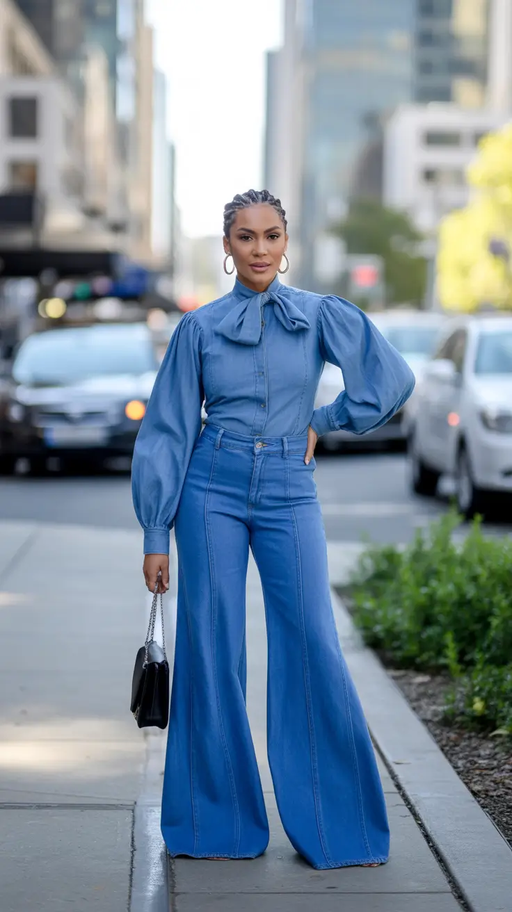 Jeans outfits for women 2026 - Statement Denim With Sculpted Volume