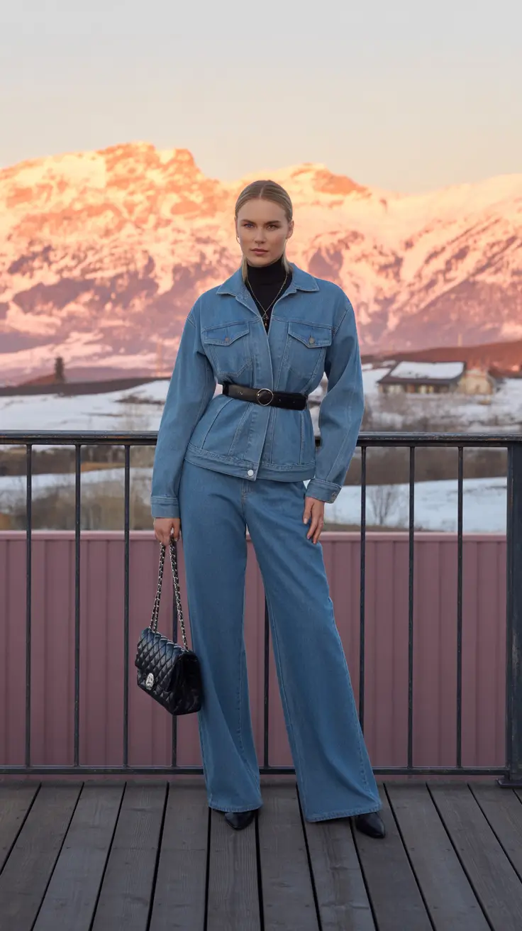 Jeans outfits for women 2026 - Structured Denim With a Belted Waist