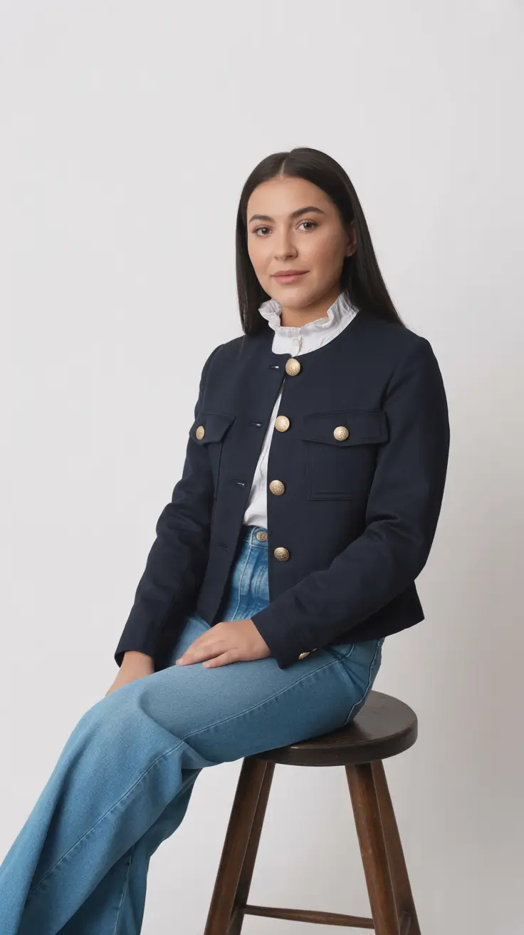 Modern office outfits for work 2026 - Navy Heritage with a Modern Twist