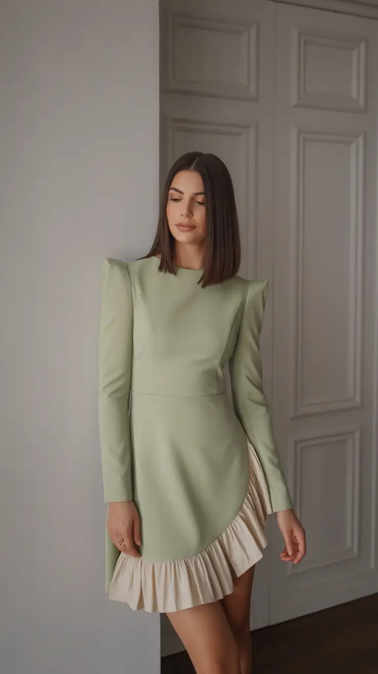 casual outfits for women Mint Minimalism with a Twist